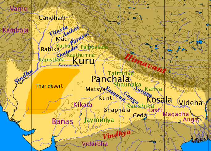 File:Map of Vedic India.png