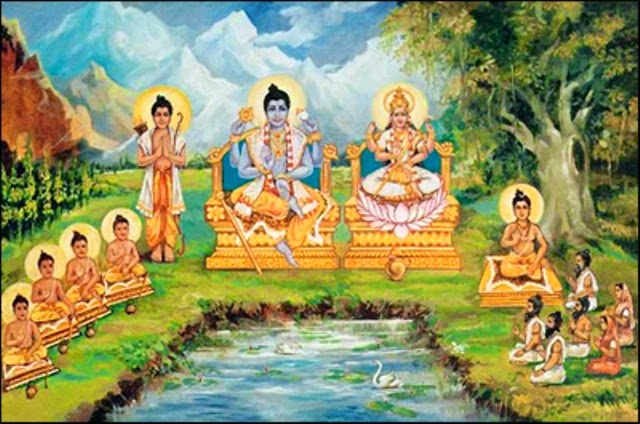 File:Sri and Vishnu being worshiped.jpg