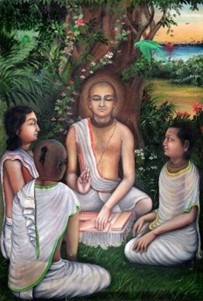 Jiva Goswami with his disciples.jpg