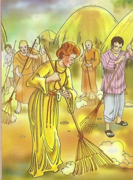 Nivedita chose to live in a very poor neighborhood of Calcutta helping the poor..jpg