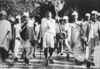 Gandhi during the Salt Satyagraha, March 1930.